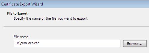 certificate export wizard